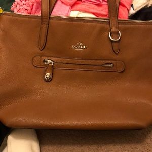 Brown coach purse
